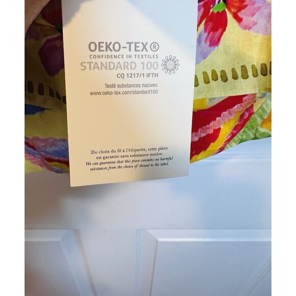 Sezane X Farm Rio Parioca Blouse One Shoulder Floral Cropped Top 40/US 8 - Picture 10 of 12